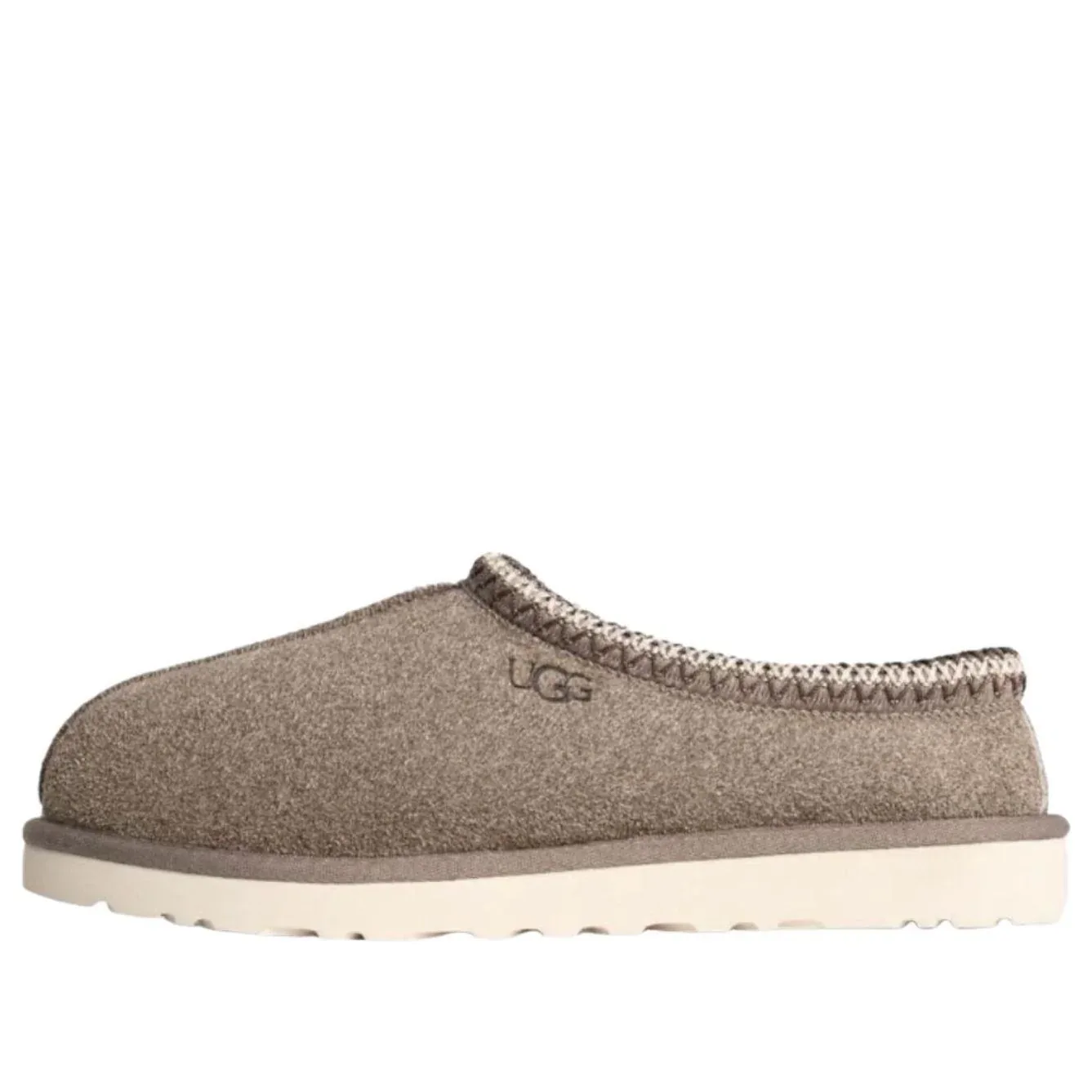 Замшевые тапочки UGG Tasman Shaggy 'Smoke Plume', серый