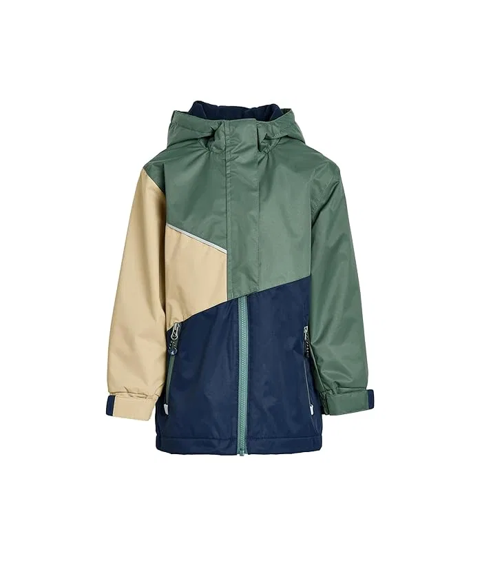 Куртка демисезонная утепленная Deux par Deux, Dark Green/Beige/Navy