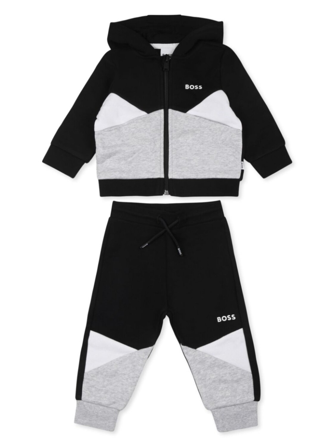 

Комплект спортивного костюма с принтом BOSS Kidswear, черный