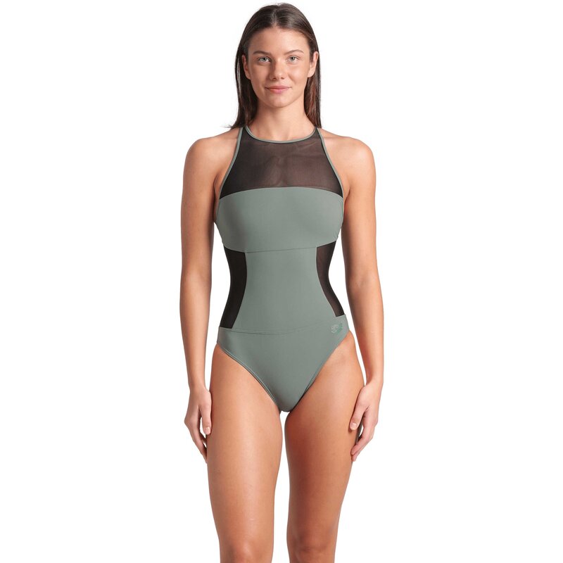 

Купальник с сетчатыми панелями, купальник Swim Pro со спинкой Arena, цвет sage