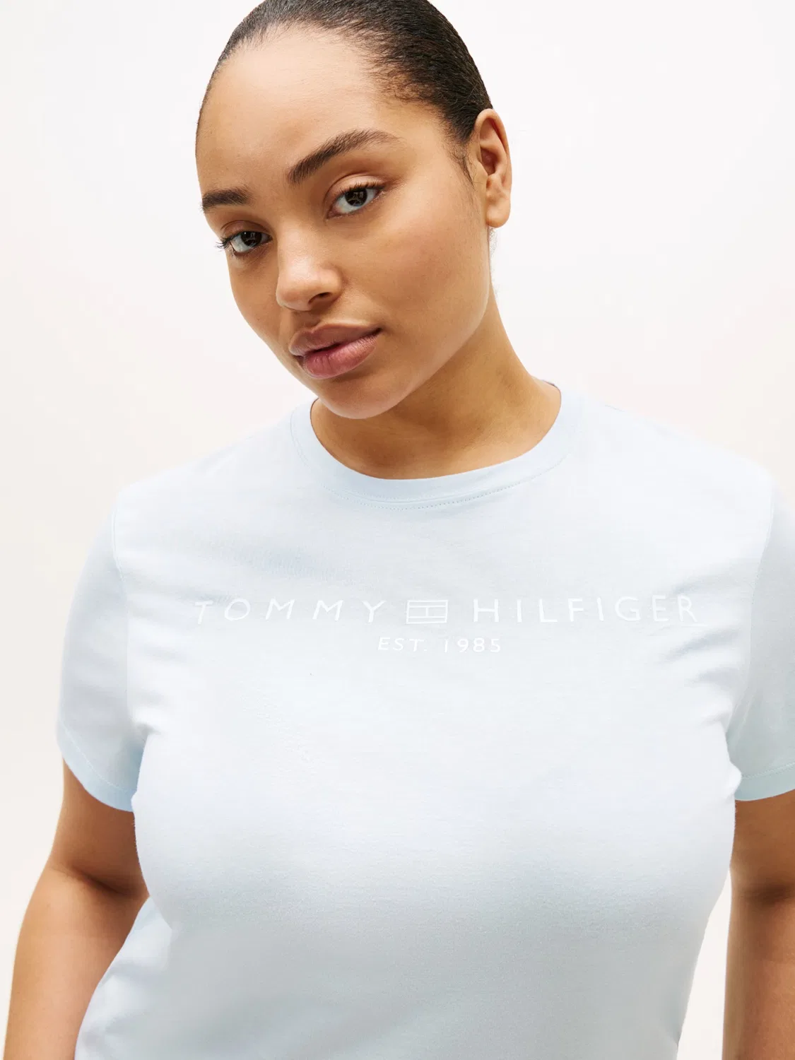 Футболка Tommy Hilfiger Curve, Light Blue — фото 2