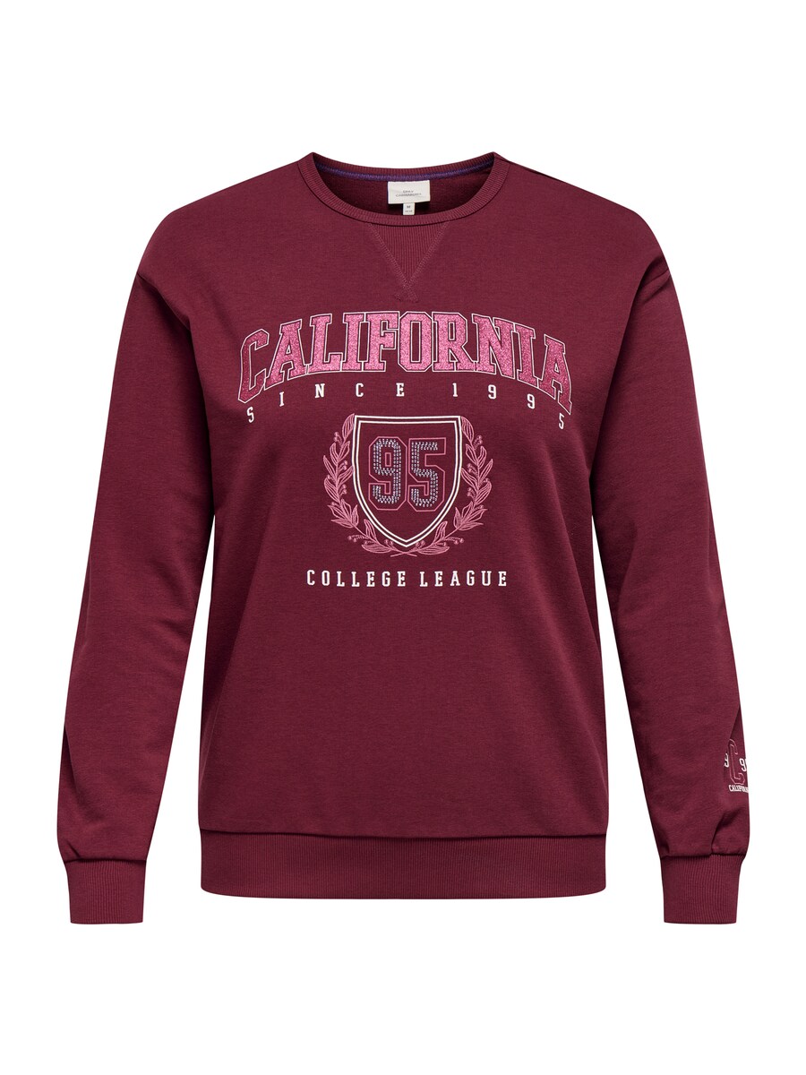 

Толстовка ONLY Carmakoma CARBEN, темно-красный