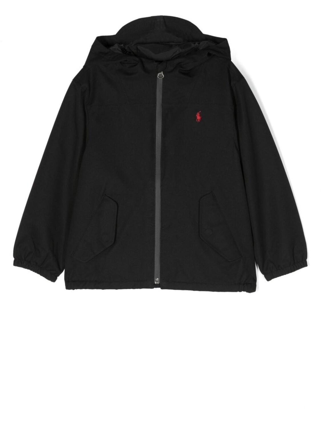 

Ralph Lauren куртка с капюшоном и вышивкой, черный