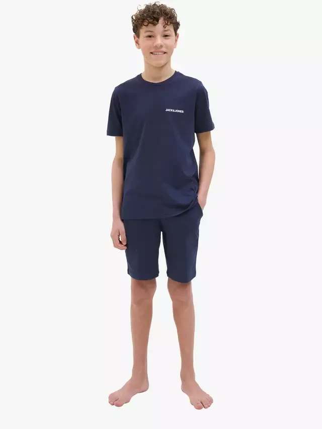 Детский комплект Эверест: футболка и шорты, темно-синие Jack & Jones