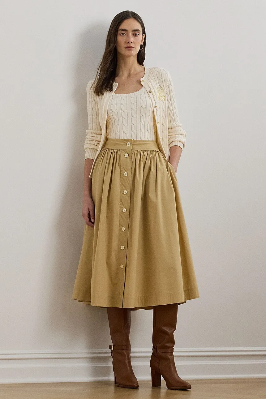 

Юбка Lauren Ralph Lauren, бежевый