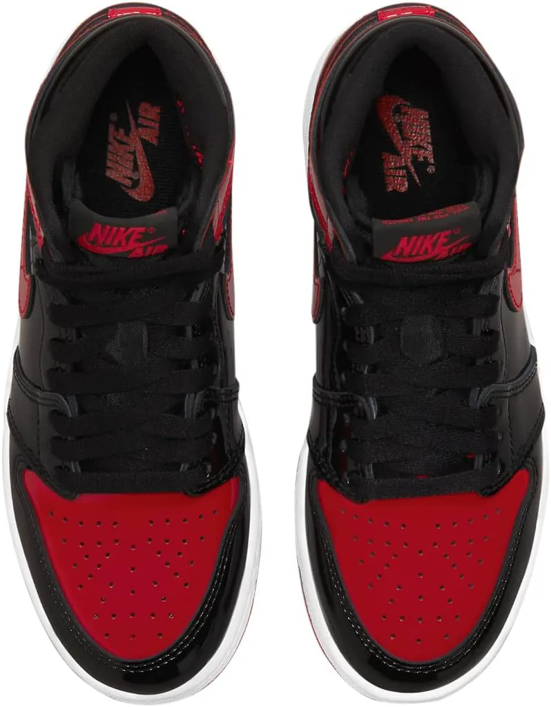 Мужские баскетбольные кроссовки Nike Air Jordan 1 Mid, черный/красный — фото 3