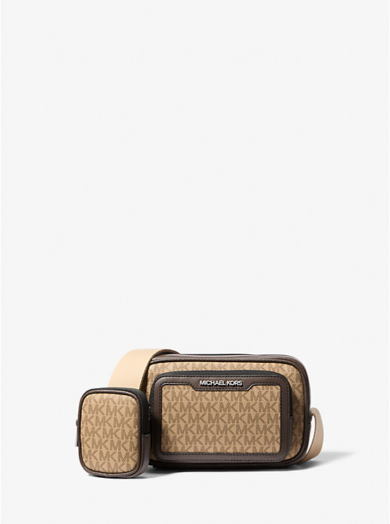 

Сумка для камеры с фирменным логотипом Cooper и чехлом Michael Kors, коричневый