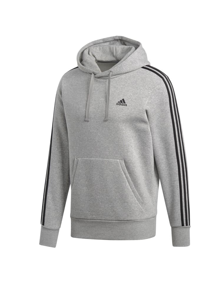 

Пуловер adidas Kapuzenpullover Hoodie ESS 3S Streifen Fleece, серый