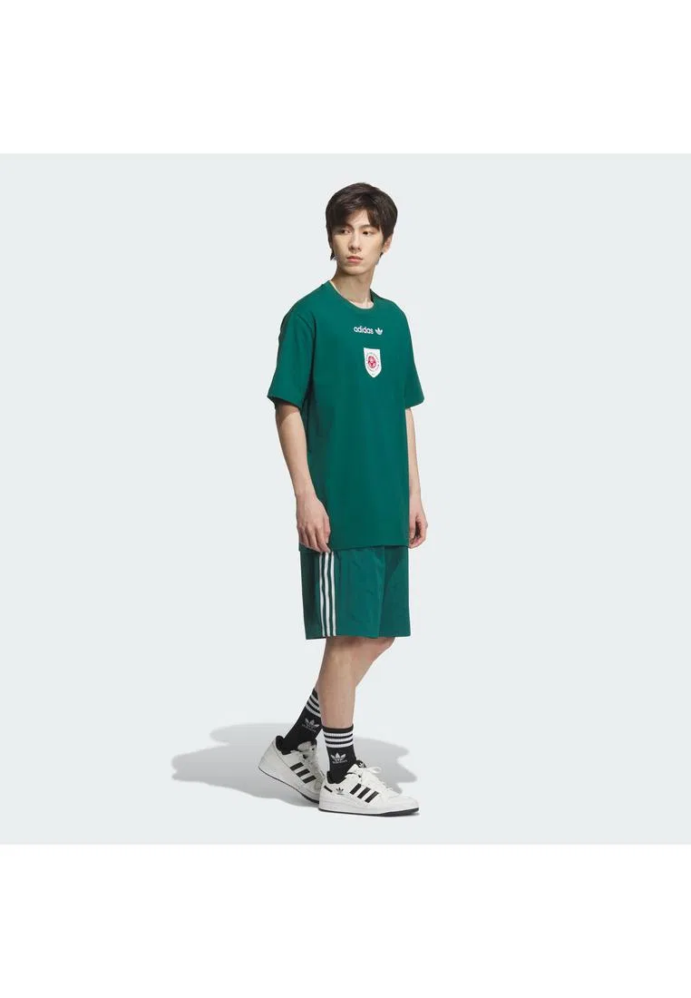 Шорты спортивные, тканые, мужские Adidas, зеленый — фото 2