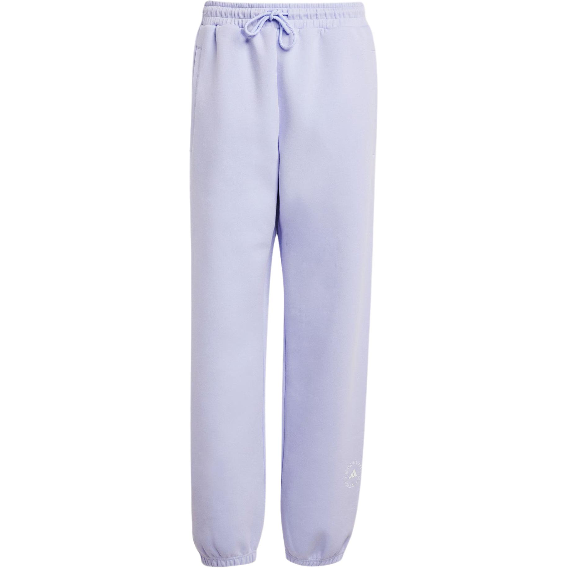 Adidas Stella McCartney свободные спортивные брюки трикотажные спортивные штаты женские light purple — фото 3