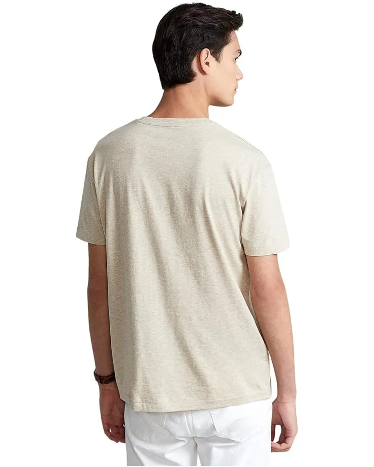 Футболка Polo Ralph Lauren Classic Fit V-Neck Tee, Expedition Dune Heather — фото 3