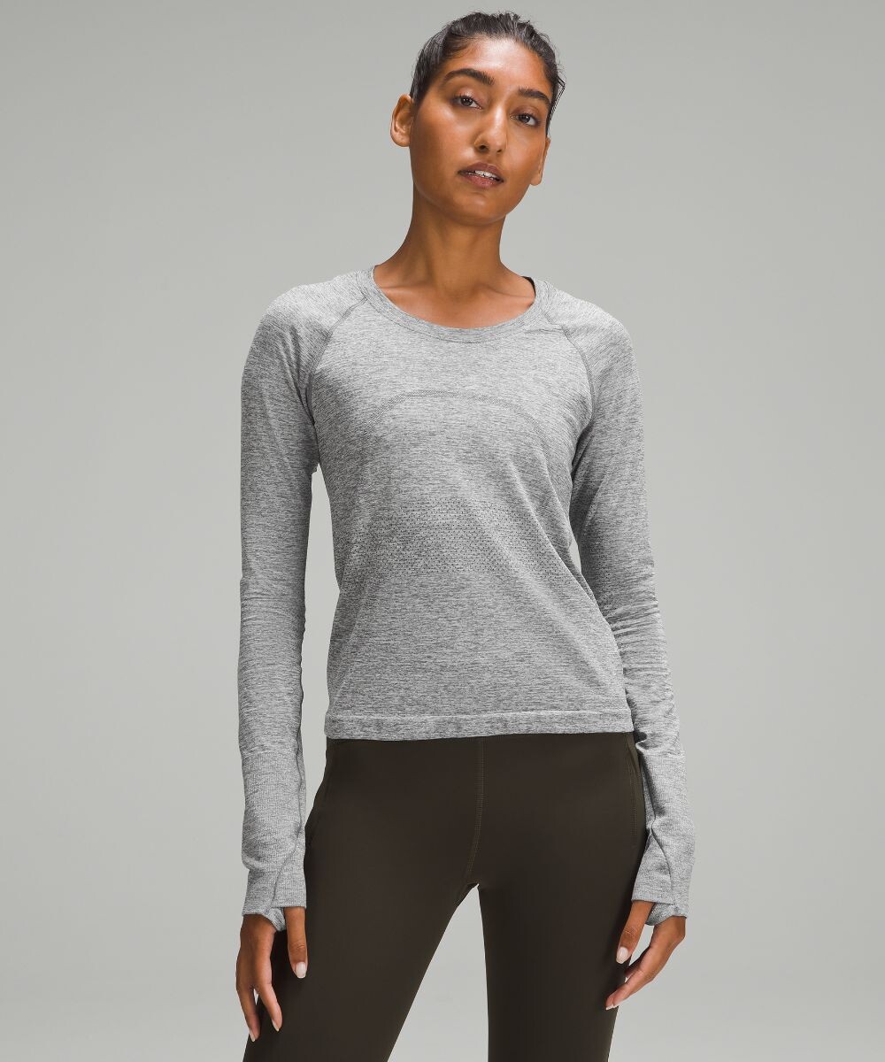 

Рубашка с длинным рукавом Swiftly Tech 2.0 Lululemon, серый