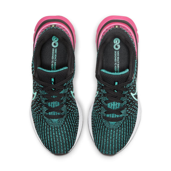 Кроссовки react infinity run flyknit 3 Nike, черный — фото 4