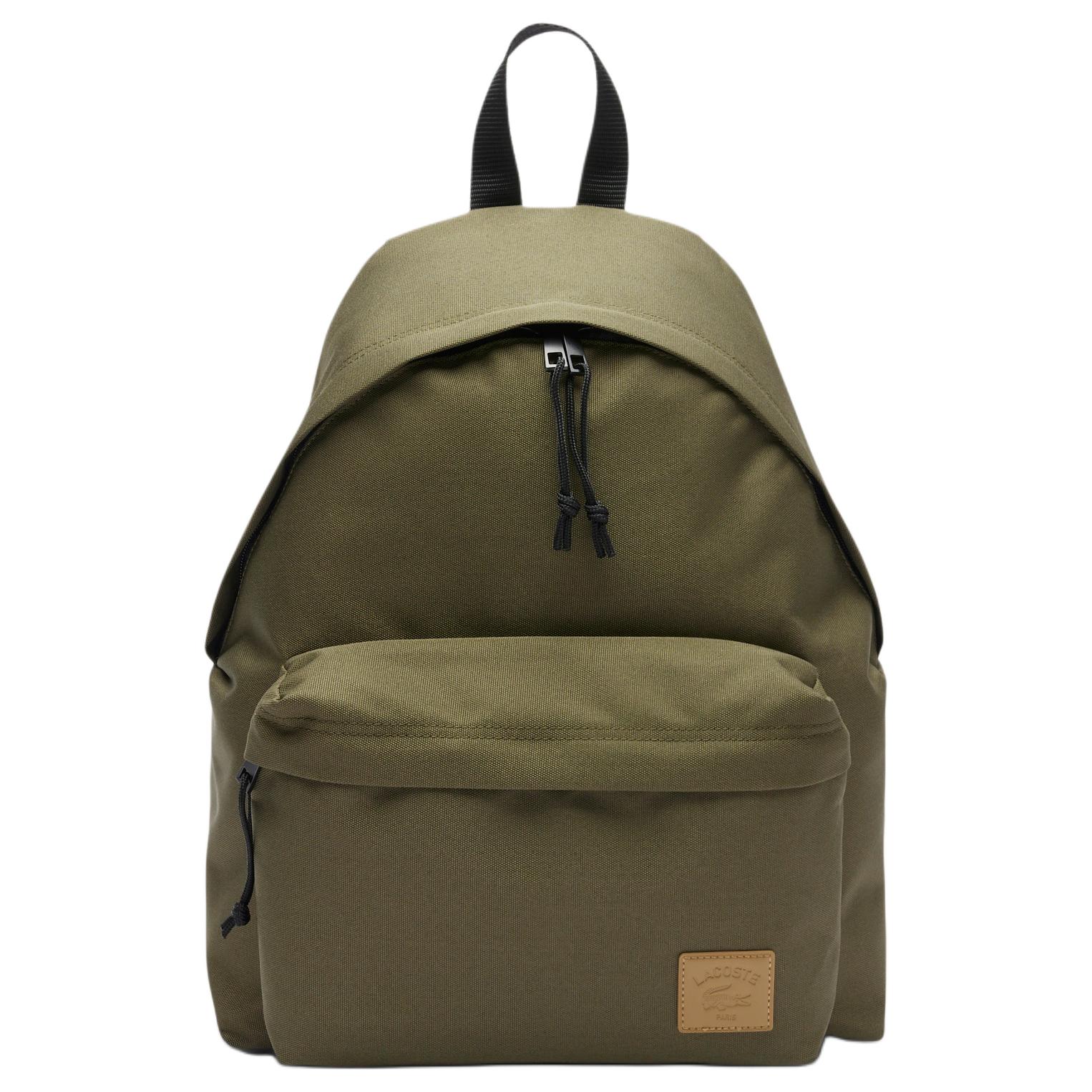 

LACOSTE Большой унисекс рюкзак из ткани зеленого цвета, N62/Green