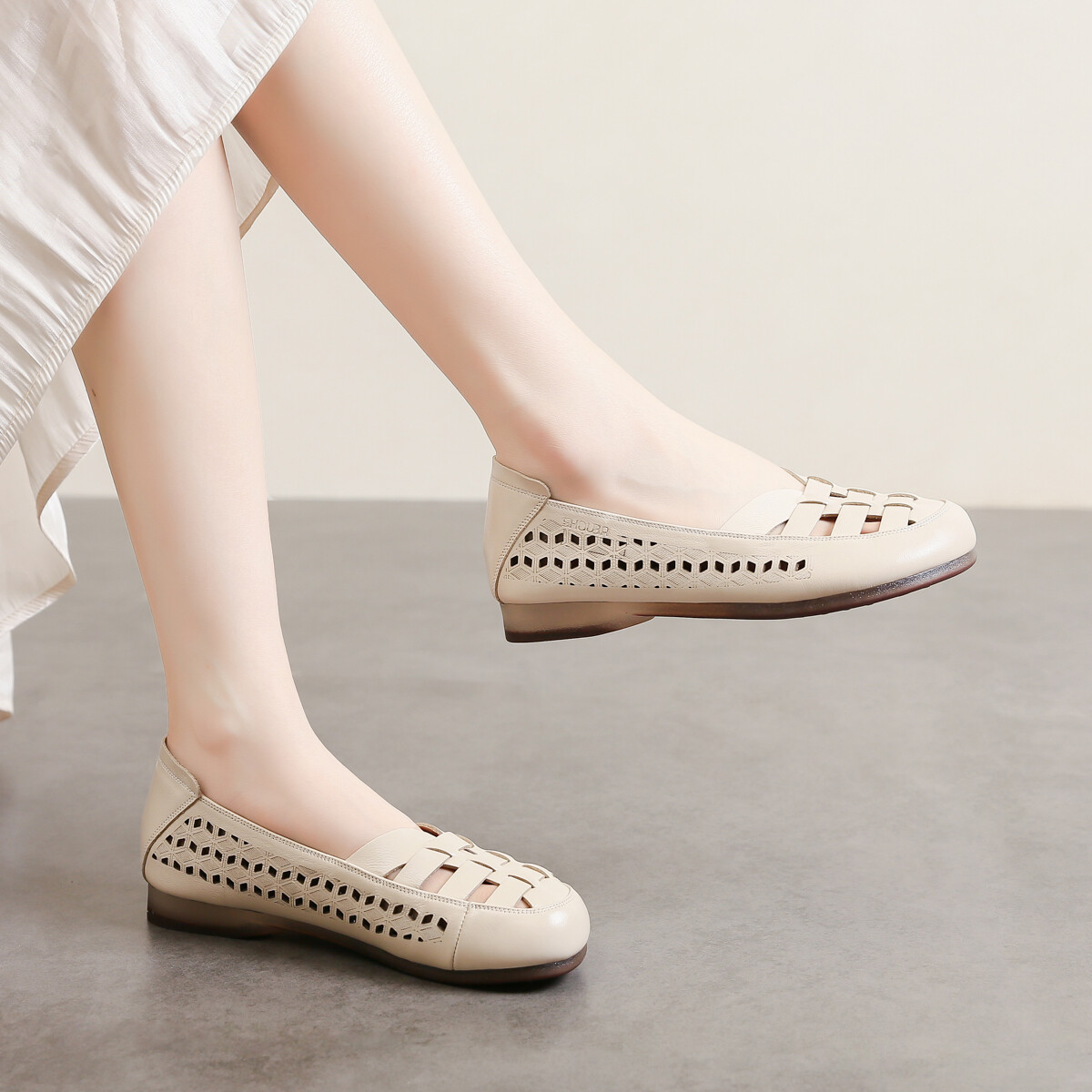 Туфли женские повседневные Women's Casual Shoes Women's Sobb, бежевый — фото 3