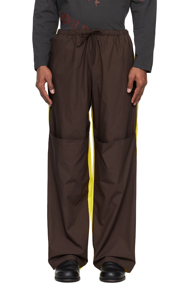 

эксклюзивные коричневые брюки Prize от Ssense Sc103, цвет reverse energy