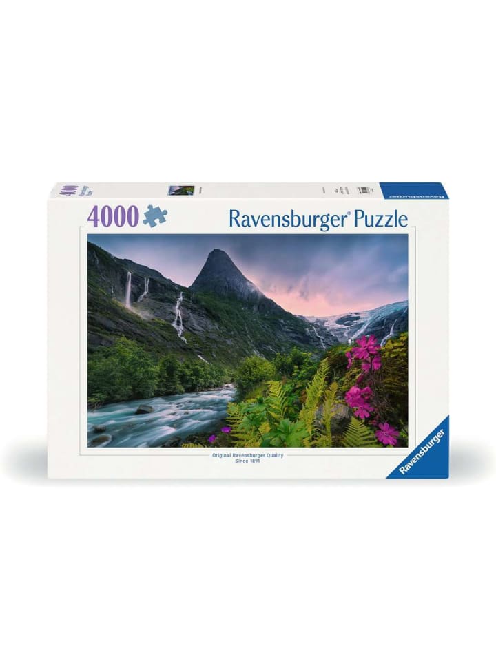 

Пазл Ravensburger, 4000 деталей. Захватывающий дух горный пейзаж в цвете