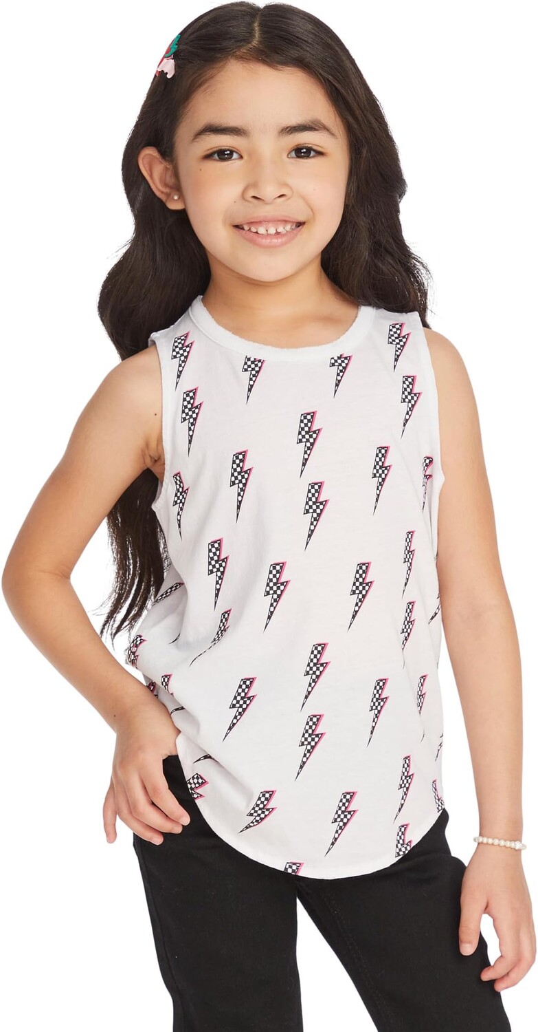

Толстовка Chaser Kids Checkered Bolts Tank, белый