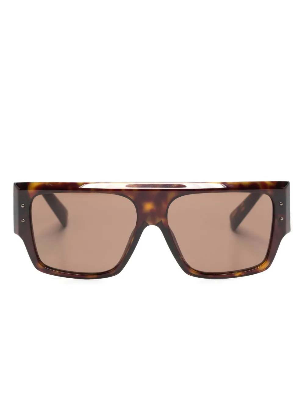 

Солнцезащитные очки в прямоугольной оправе Dolce & Gabbana Eyewear, коричневый