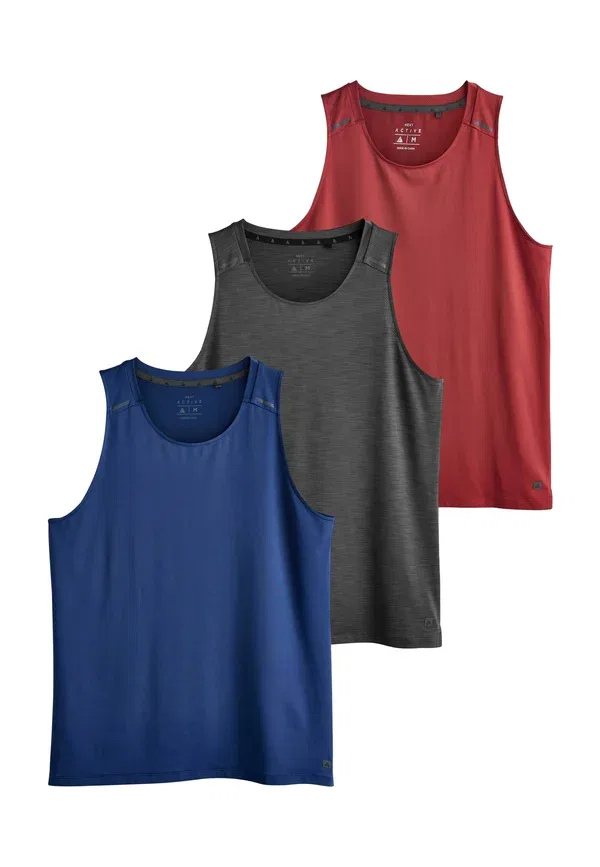 Топы Next, 3 шт, black red charcoal grey