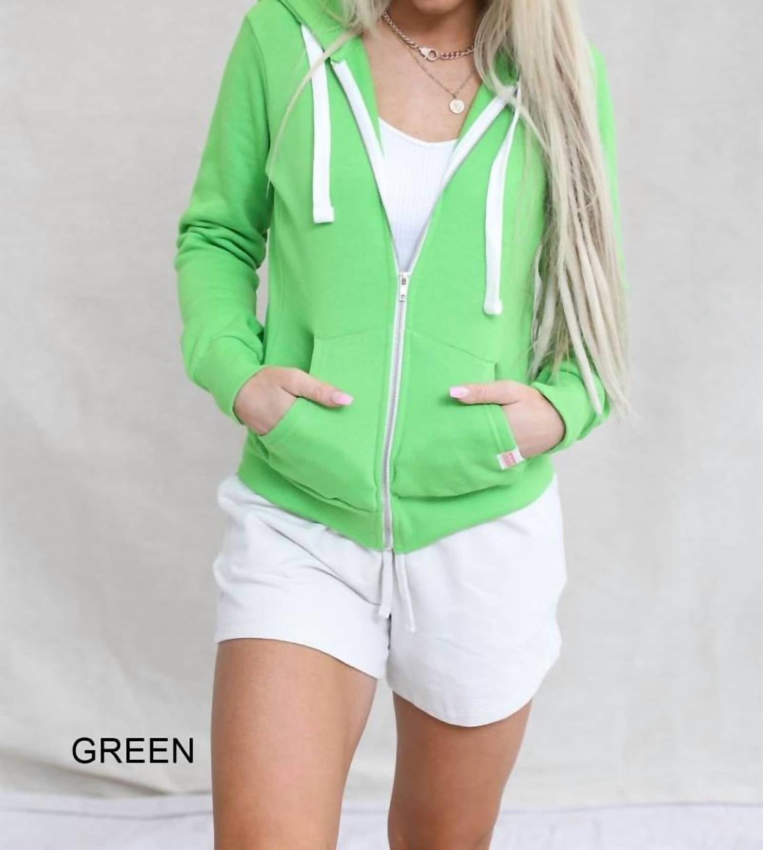 

Куртка-толстовка Cheyenne Zip Up с капюшоном зеленого цвета Reflex