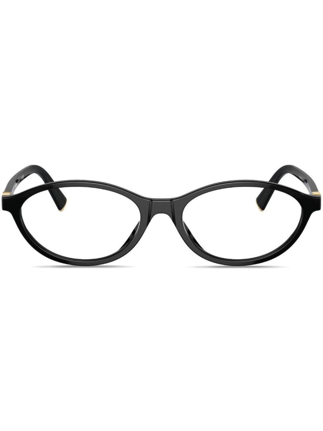 

Miu Miu Eyewear очки в овальной оправе с логотипом, черный