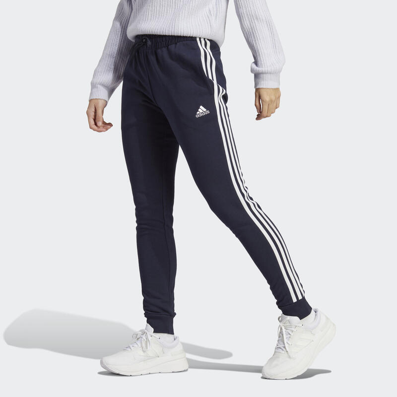 

Брюки Essentials с 3 полосками и манжетами из френч терри ADIDAS, цвет blau