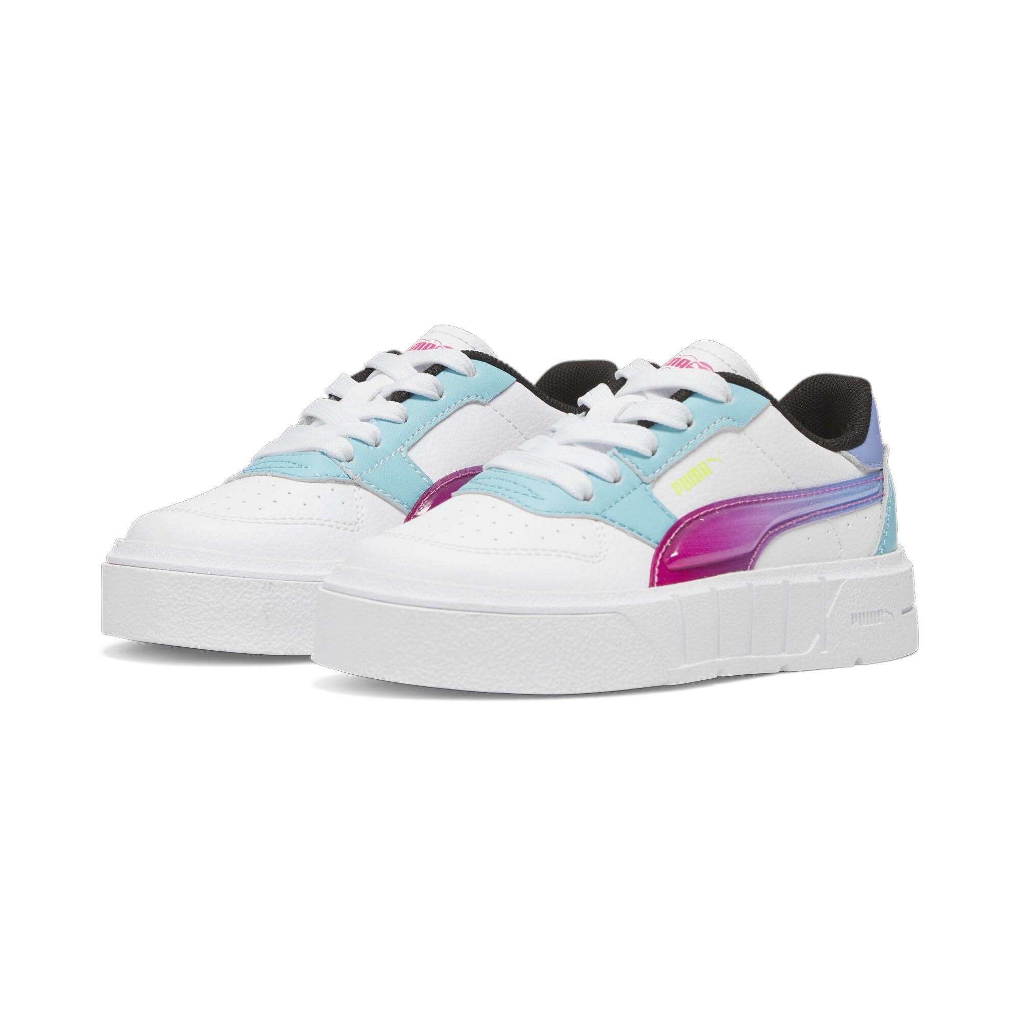 

Кроссовки PUMA Kids Puma Kids Cali Court Sugar Rush Sneakers, цвет Puma White/Intense Lavender/Hero Blue