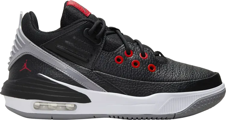 

Кроссовки Jordan Max Aura 5 GS 'Black Cement', черный, Серый, Кроссовки Jordan Max Aura 5 GS 'Black Cement', черный