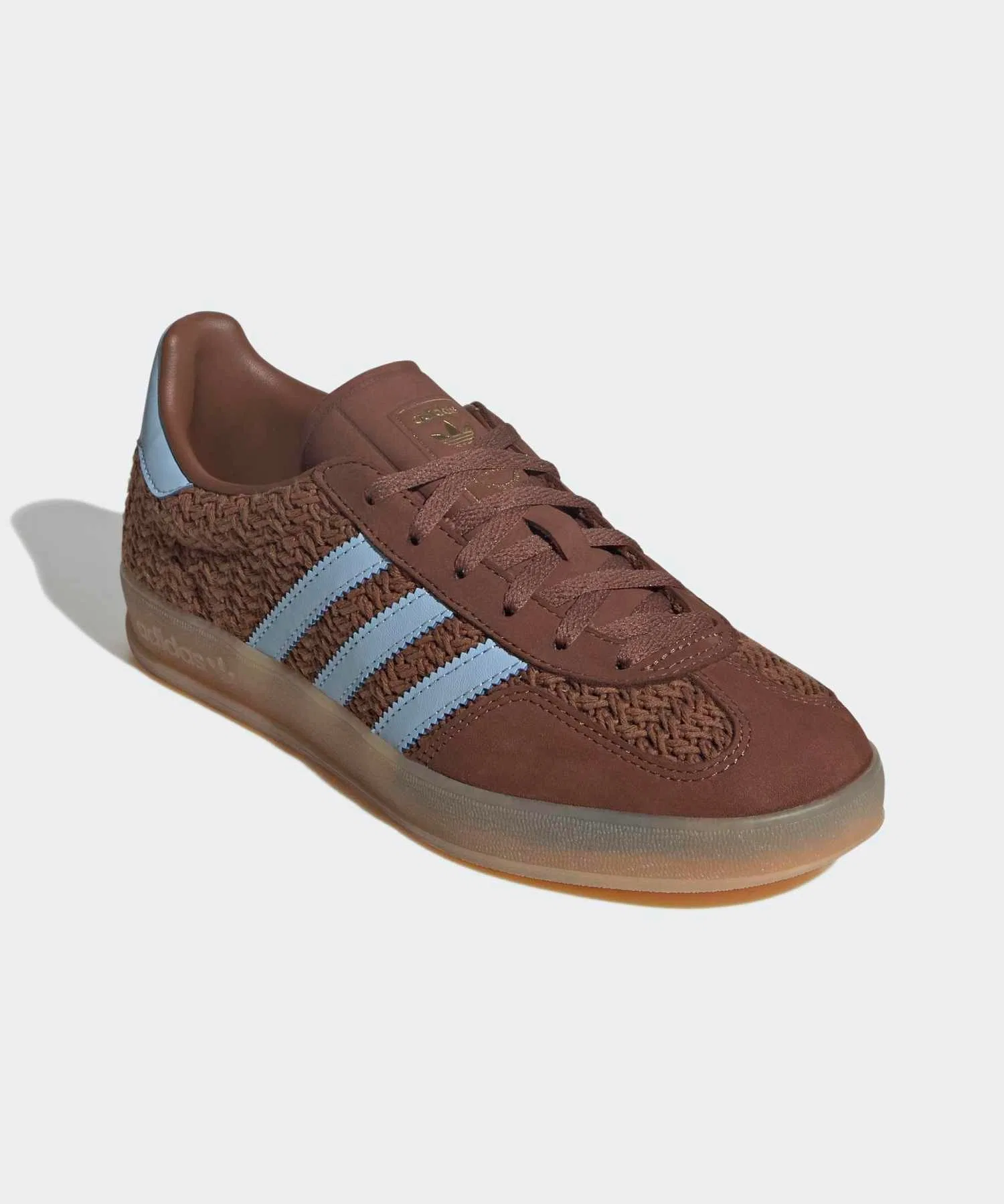 Унисекс кроссовки Gazelle Indoor adidas коричневые — фото 4