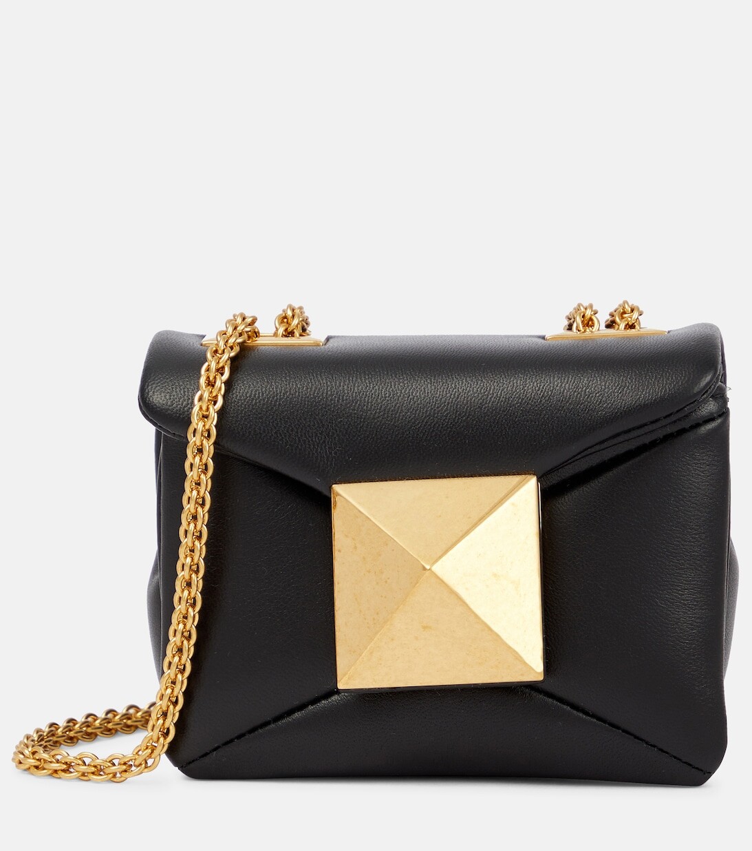 

Кожаная сумка через плечо One Stud Mini Valentino Garavani, золотой, Желтый, Кожаная сумка через плечо One Stud Mini Valentino Garavani, золотой