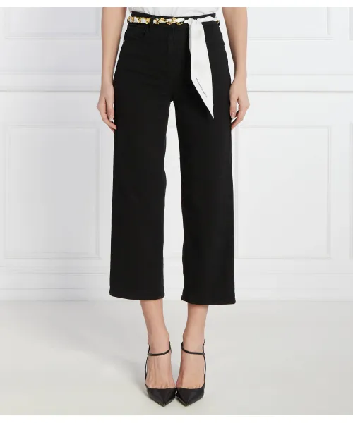 

Джинсы Cropped fit Elisabetta Franchi, черный