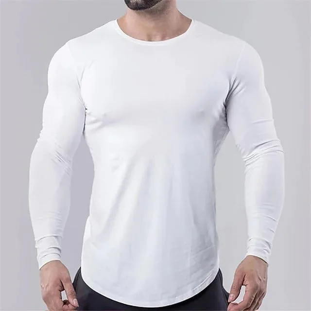 Мужская футболка для тренировок Slim Fit с длинным рукавом — фото 2