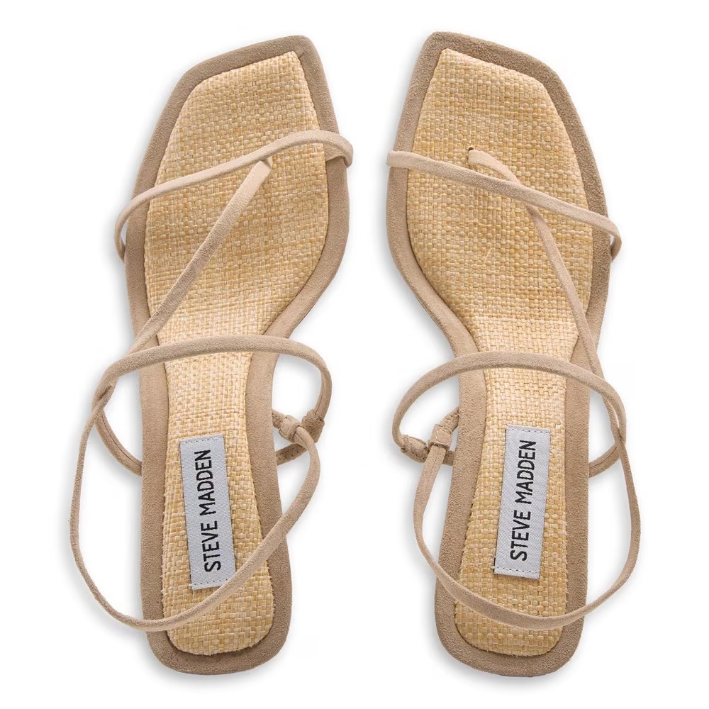Босоножки на каблуке Locke от Steve Madden, taupe raffia — фото 4