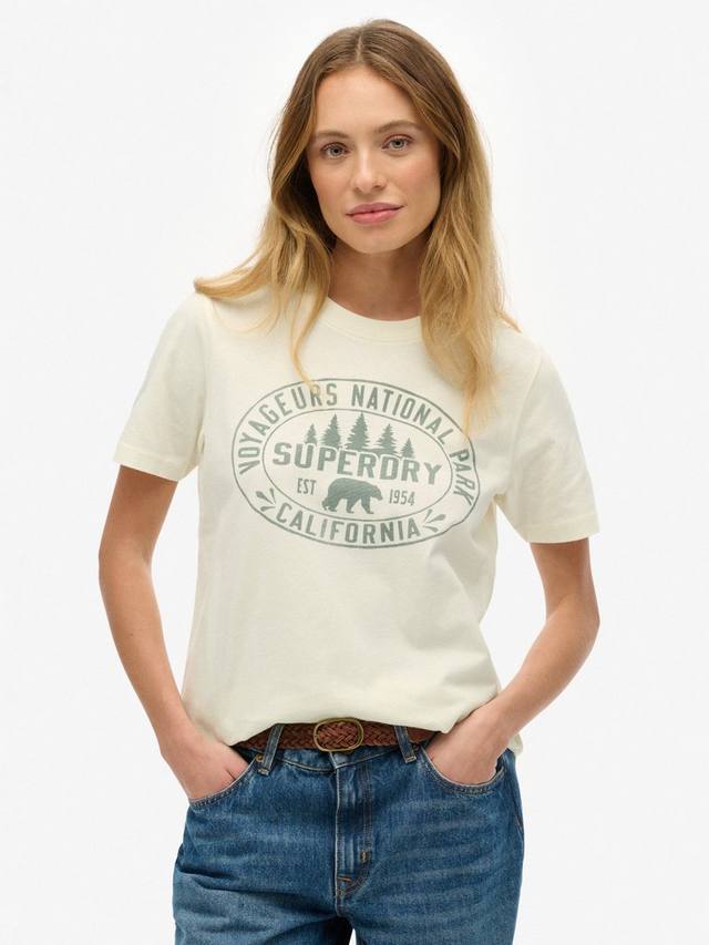 

Расслабленная футболка Lo-fi Outdoors Superdry, Off White