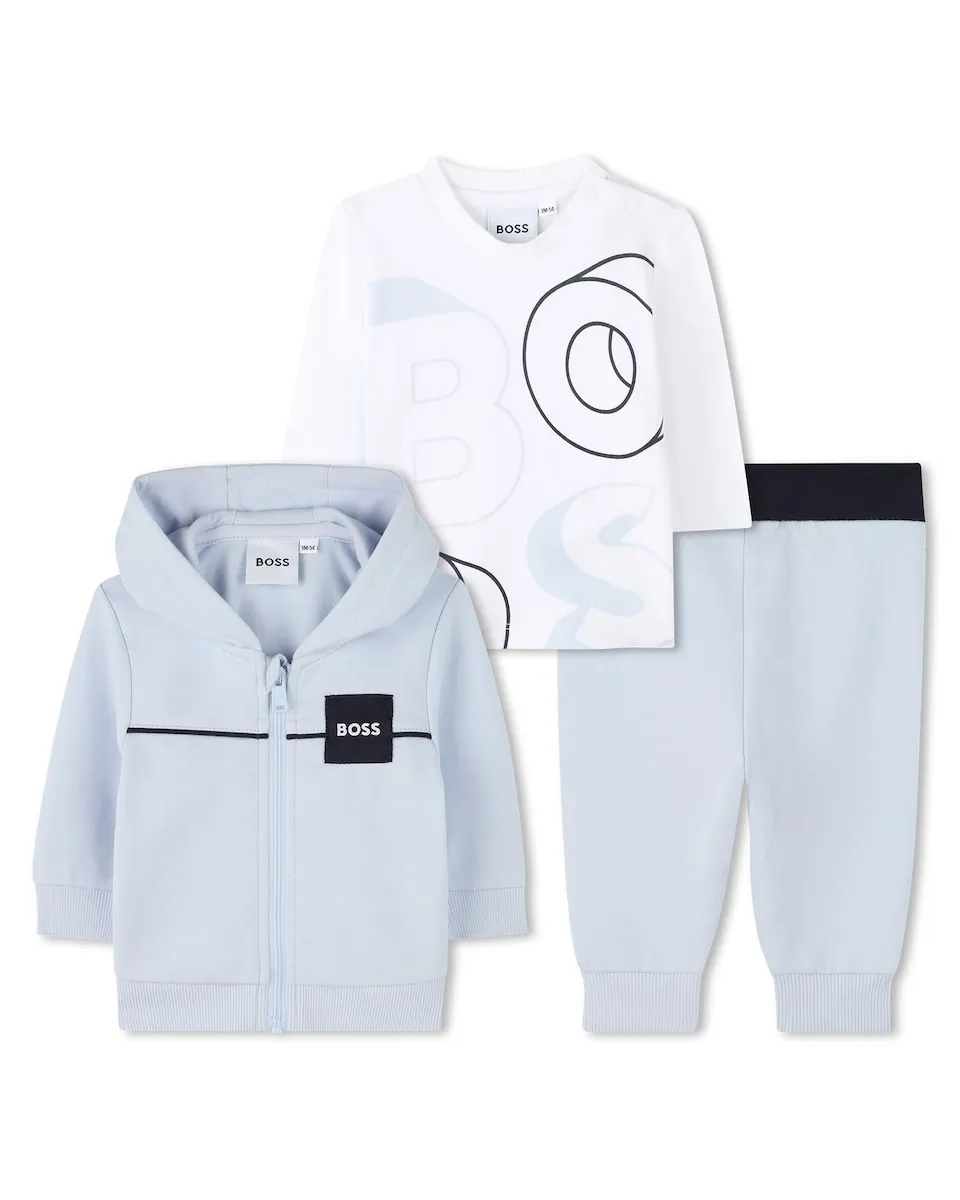 

Комплект для мальчика с длинным рукавом BOSS Kidswear, светло-голубой