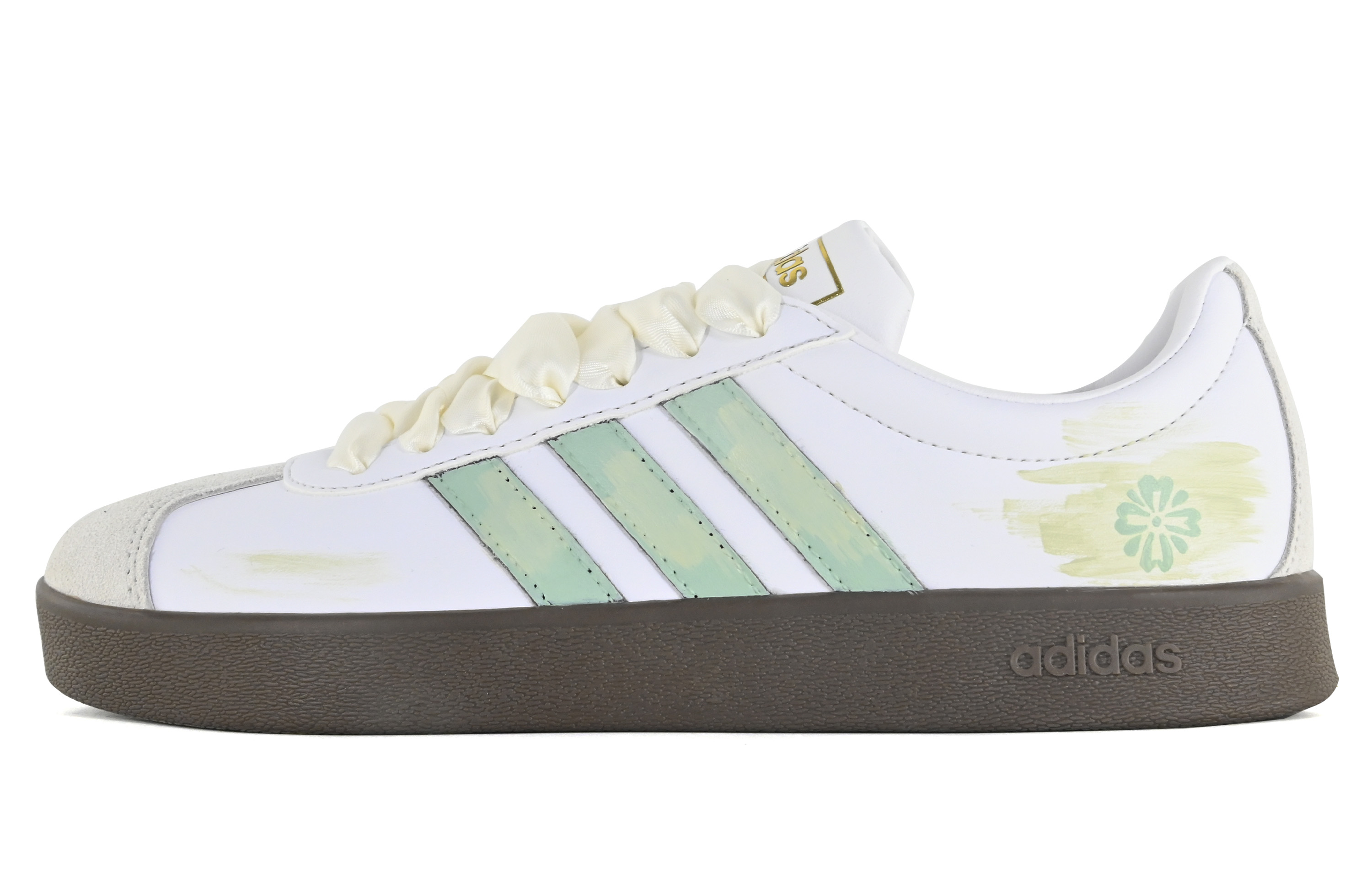 

Кроссовки adidas Vl Court Skateboarding Shoes Unisex Low-top Yellow/green/white, мятно-зеленый