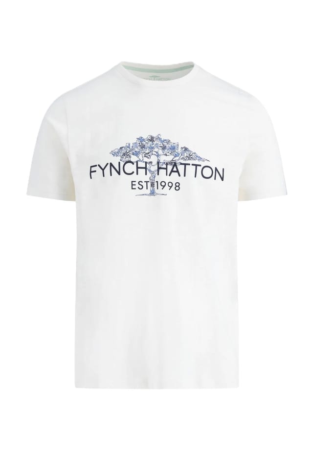 

Хлопковая футболка Fynch-Hatton, белый