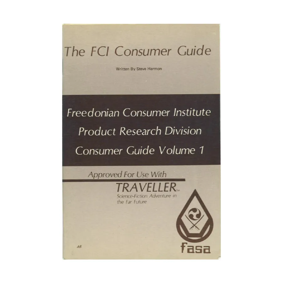

FCI Consumer Guide, Traveller (FASA), мягкая обложка