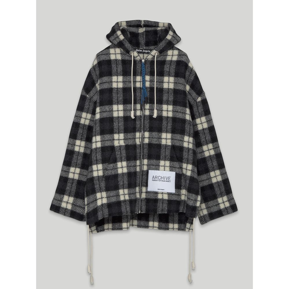 

Мужской свитер Palm Angels Cashmere с капюшоном, мужская куртка, черный