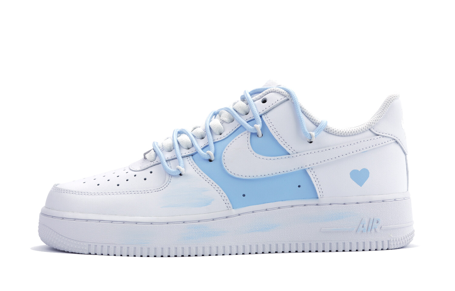 

Женские кроссовки для скейтбординга Nike Air Force 1, White/Blue