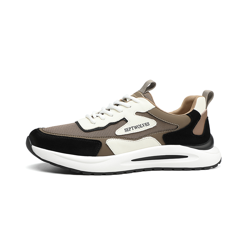 

Низкие повседневные туфли мужские HD SEPTWOLVES, Brown Black