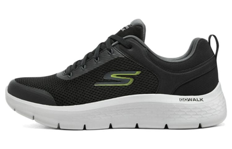 

Кроссовки для бега Go Walk Flex мужские с низким верхом, черные/белые Skechers