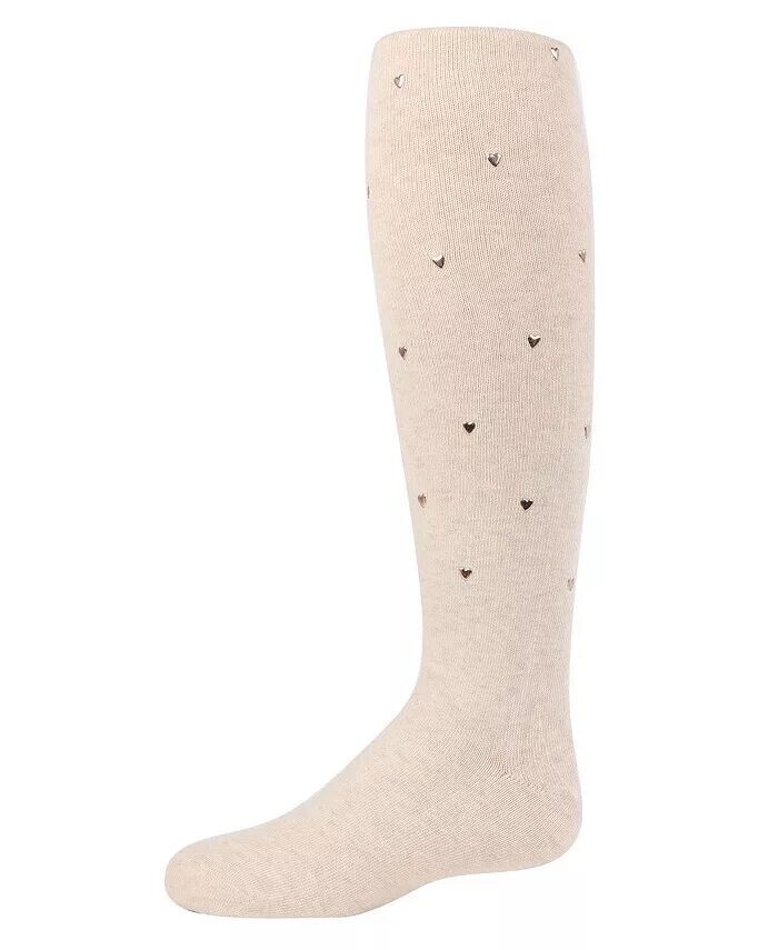 

Колготки из хлопковой смеси для маленьких девочек Cool Hearts, Warm Legs Memoi, бежевый