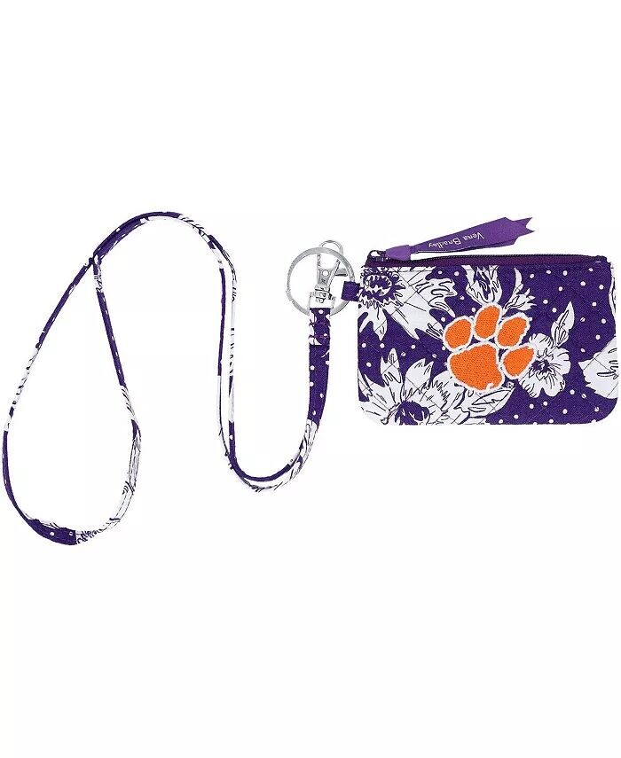 

Женский ремешок на молнии Clemson Tigers Rain Garden с удостоверением личности Vera Bradley