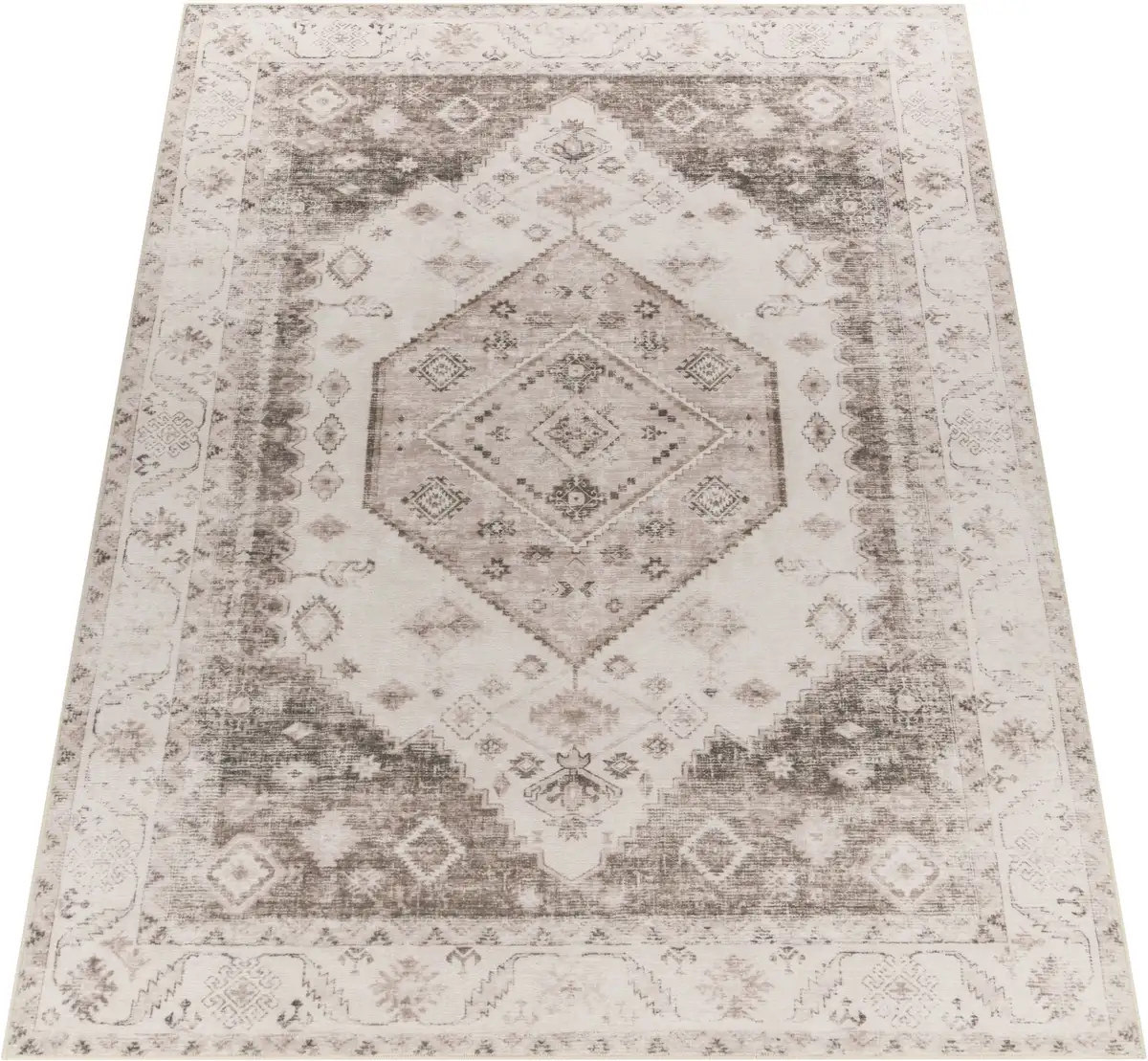 

Ковер Paco Home "Cambridge 463", прямоугольный, короткий ворс, восточный узор, винтажный дизайн 120х160 см, бежевый