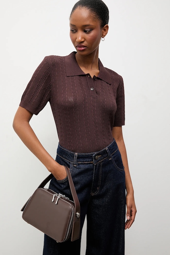 

Футболка Answear.LAB, коричневый