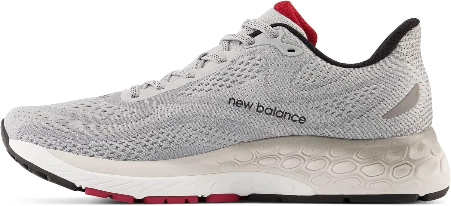 Мужские кроссовки для бега New Balance Fresh Foam X 880 V13, серый/багровый/черный — фото 3