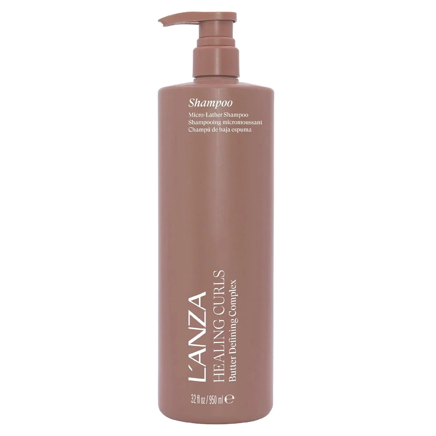 L'ANZA Healing Curls шампунь для вьющихся и текстурированных волос, увлажняющий, распутывающий, усиливает упругость, против завивки, безопасный для окрашенных волос, веганский, мягкое очищение, без сульфатов 1000 мл (.)