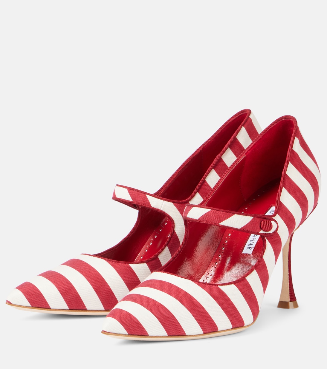 Капри в полоску Mary Jane Manolo Blahnik, 970I Ywow — фото 4